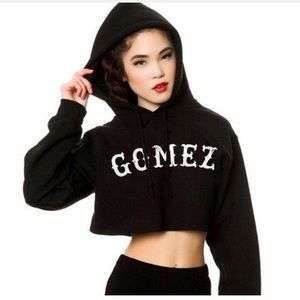 Cropped Selena Gomez Merch Hoodie
